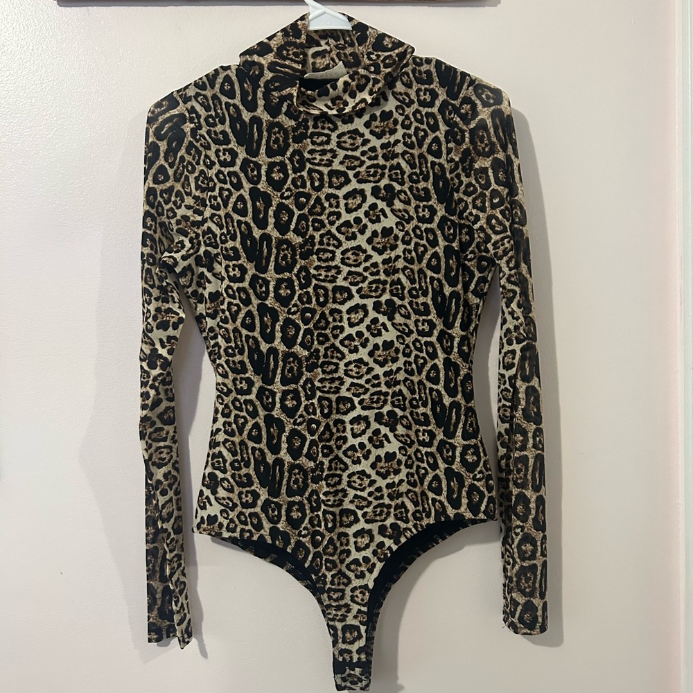 Cheetah print body suit